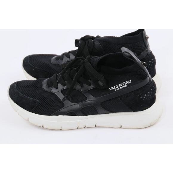 VALENTINO GARAVANI Black Lace Up Sound High Top Trainer Sneakers Size 41 main image 7